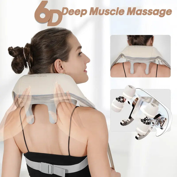 Massage Tool, Shoulder and Neck Massager, Wireless Use, Type-C Charging, Imitation Human Hand Design, Beauty and Personal Care, Household Appliances, Fitness and Relaxation, Massage Obliques, Lumbar, Thighs, Ideal Gift, Best Gift, Hot Sale, Cost-Effective