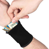 Outdoor Wrist Band with Key Card Bag Safety Wallet Storage