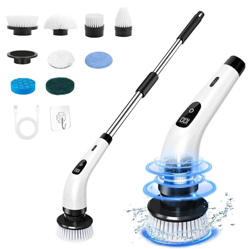 Electric rotary scrubber Power scrubber cordless cleaning brush