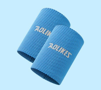 Wrist Brace Support Breathable Ice Cooling Tennis Wristband Wrap Sport Sweatband For Gym Yoga Volleyball Hand Sweat Band