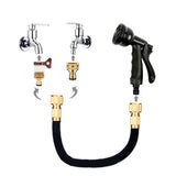 Triple expansion hose with copper-plated garden expansion tube